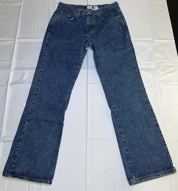 Calvin Klein Denim - Vintage Calvin Klein Bootcut Jeans Size 8x30 Doublestone Wash Blue Denim #5